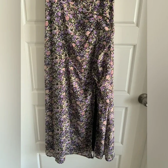 ASTR The Label MILKMAID TIE STRAP FLORAL MIDI DRESS Small - Picture 6 of 9